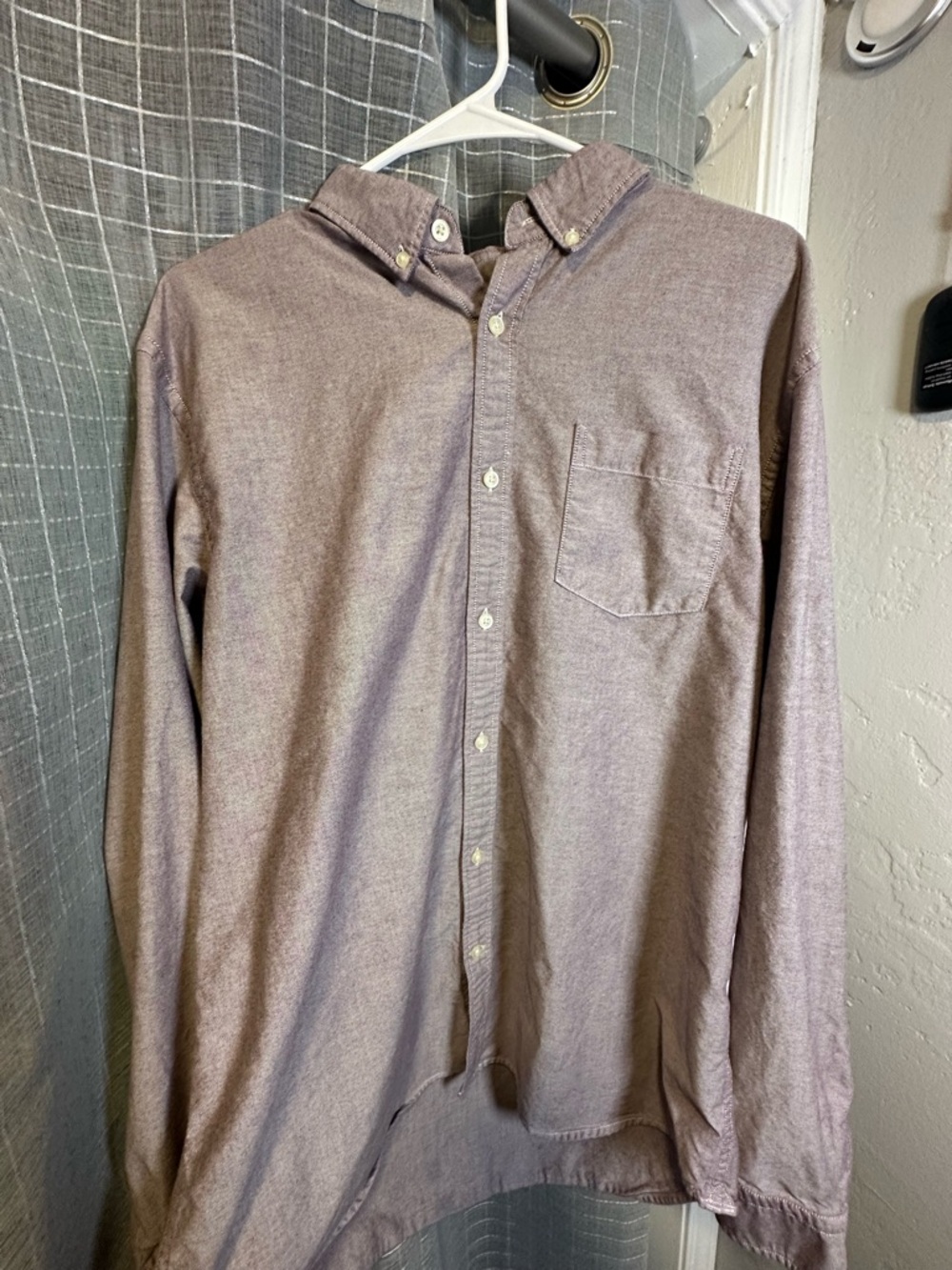 Banana Republic Men's Button-Down Shirt in Mauve Heather